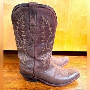 Old West Brown Cowboy Boots Women’s Sz 7